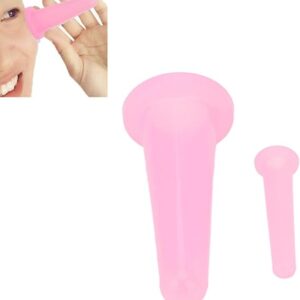 2Pcs Pink Silicone Cupping Set,Mini Face Cupping Set Vacuum…