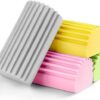 4-Pack Damp Clean Duster Sponge,Reusable Magic Dusting Spong…