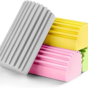 4-Pack Damp Clean Duster Sponge,Reusable Magic Dusting Spong…
