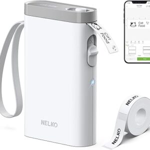 Nelko Label Maker Machine with Tape, P21 Bluetooth