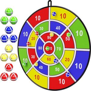 BooTaa 29" Large Dart Board for Kids, Kids Dart Board with S…