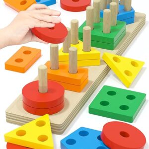 Yetonamr Montessori Toys for 1 2 3 Years Old Boys Girls Birt…