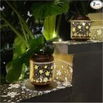 2 Pack Sea Turtle Solar Lanterns Outdoor Waterproof