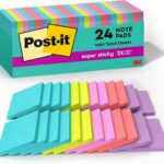 Post-it Super Sticky Notes, 24 Sticky Note Pads