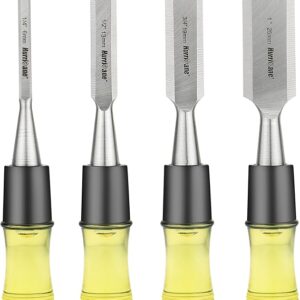 HURRICANE 4 Piece Wood Chisel Set for Woodworking