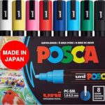 POSCA 8-Color Paint Marker Set, PC-5M Medium
