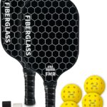 Pickleball Paddles Set of 2 with 4 Balls - USAPA Approved Fi…