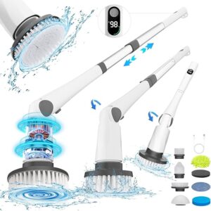 Electric Spin Scrubber, New Cordless Power Tub Scrubber with…
