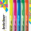 BIC Brite Liner Highlighters, Chisel Tip, 5-Count Pack