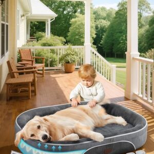 OhGeni Orthopedic Dog Couch Pet Sofa Large Sized Cat Beds