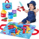 hahaland Montessori Toys for 1 Year Old - 10 in 1 Cloth Todd…