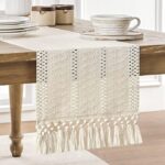 ZeeMart Macrame Style Boho Table Runner