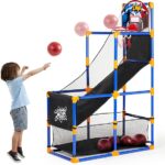 JOYIN Arcade Basketball Game Set with 4 Balls and Hoop for K…