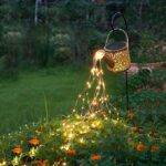 Solar Lights Outdoor Decorative, Metal Solar Watering Can Li…