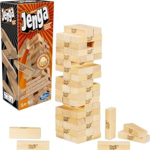 Jenga Game | The Original Wood Block Game with Genuine Hardw…