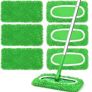 6Pcs Reusable Microfiber Mop Pads Compatible with Sweeper Mo…